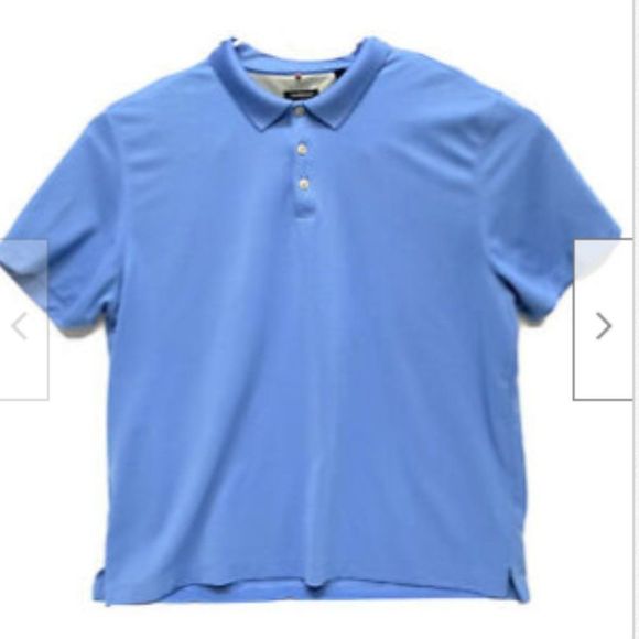 Van Heusen Traveller Mens Polo Blue Shirt - Picture 1 of 5